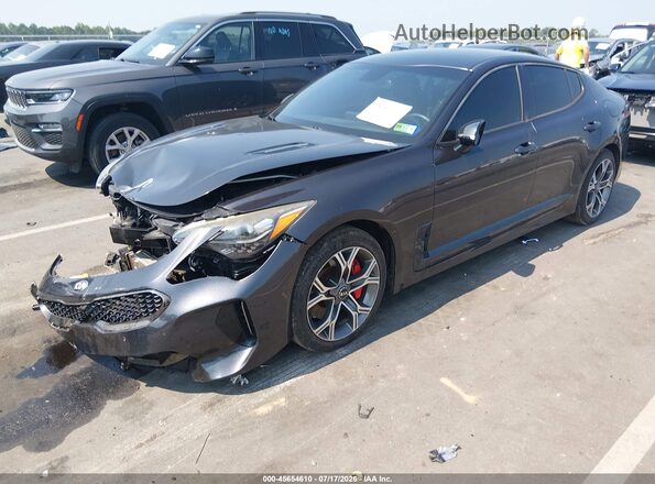KNAE35LC5K6048669 2019 KIA STINGER Gray Передня ліва чверть