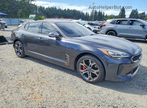 KNAE35LC6K6046462 2019 KIA STINGER Charcoal Передня права чверть