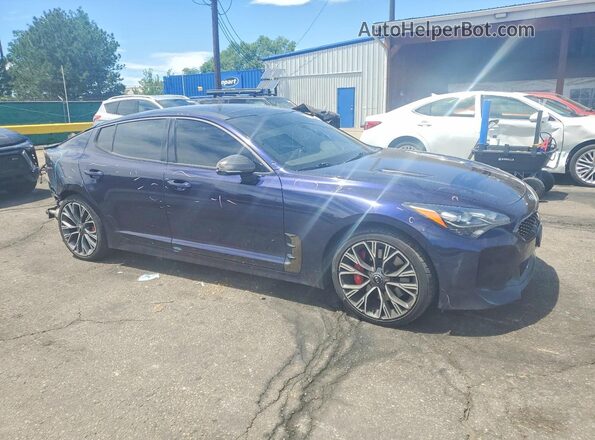 KNAE35LC6L6086560 2020 KIA STINGER Blue Delantero derecho
