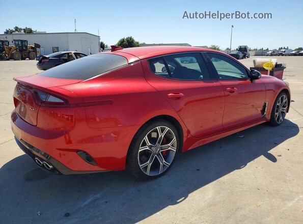 KNAE35LC8J6034277 2018 KIA STINGER Red Rear right