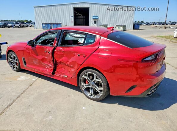 KNAE35LC8J6034277 2018 KIA STINGER Red Rear left