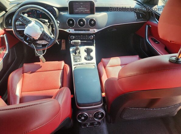 KNAE35LC8L6072207 2020 KIA STINGER White Dashboard view