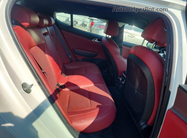 KNAE35LC8L6072207 2020 KIA STINGER White Rear seats view