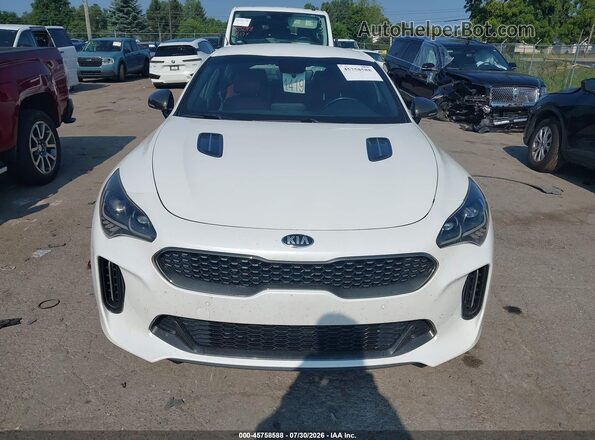 KNAE35LC9L6079232 2020 KIA STINGER White Սարքավորումների վահանակի տեսք