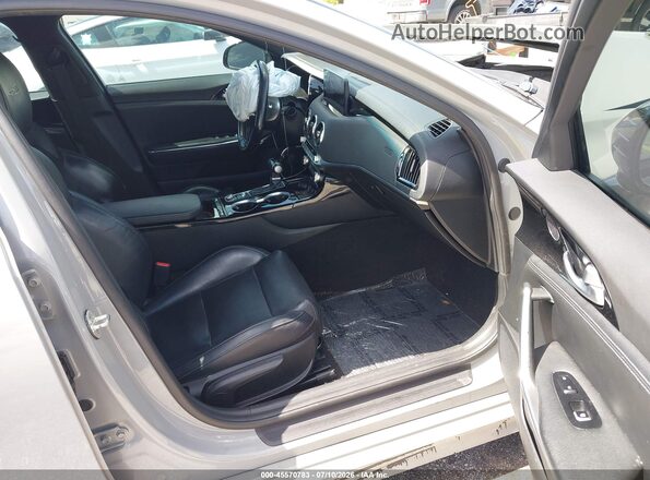 KNAE35LD0N6106409 2022 KIA STINGER Gray Vista interior delantera