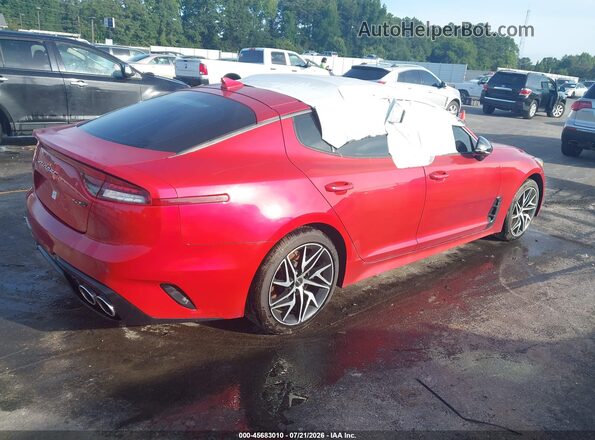 KNAE35LD3N6110664 2022 KIA STINGER Красный Задняя правая четверть