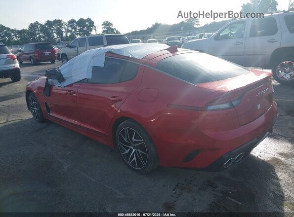 KNAE35LD3N6110664 2022 KIA STINGER Красный Задняя левая четверть