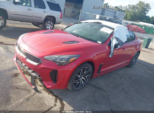 KNAE35LD3N6110664 2022 KIA STINGER Красный Передняя левая четверть