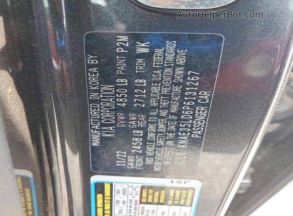 KNAE35LD6P6131267 2023 KIA STINGER Charcoal Вид підкапотного простору