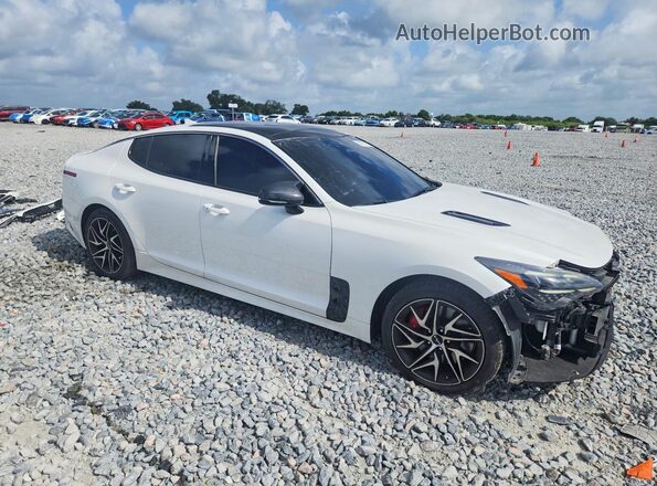 KNAE35LD8P6131514 2023 KIA STINGER White Передня права чверть