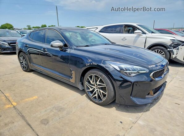 KNAE35LDXN6118955 2022 KIA STINGER Black Przód prawy