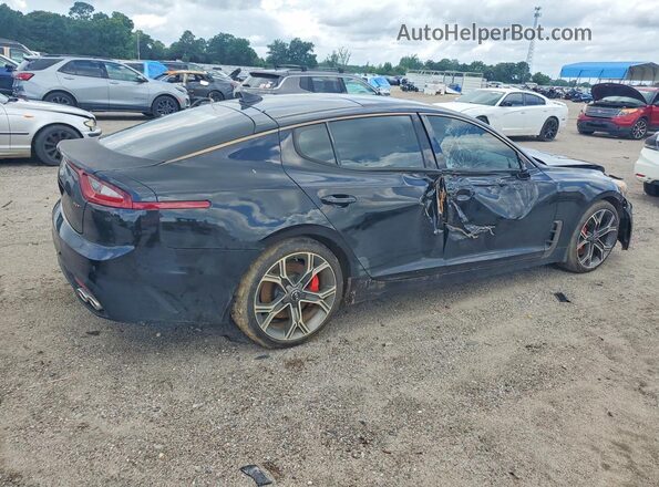 KNAE45LC0J6032696 2018 KIA STINGER Black Հետևի աջ