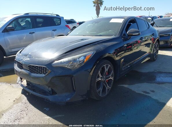 KNAE45LC5M6092316 2021 KIA STINGER Black Front left