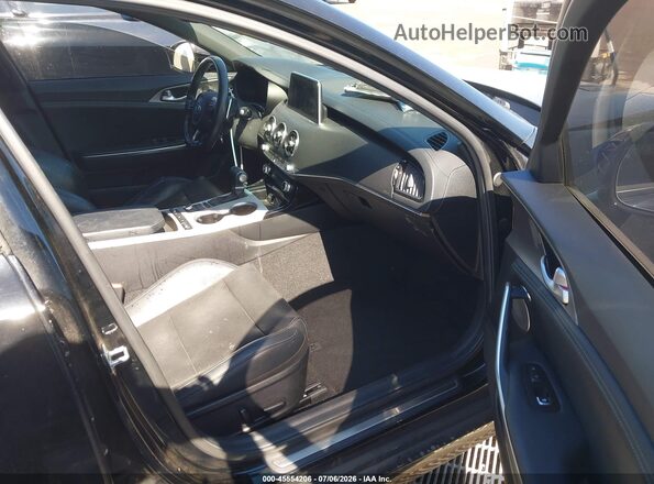 KNAE45LC5M6092316 2021 KIA STINGER Black Front interior view