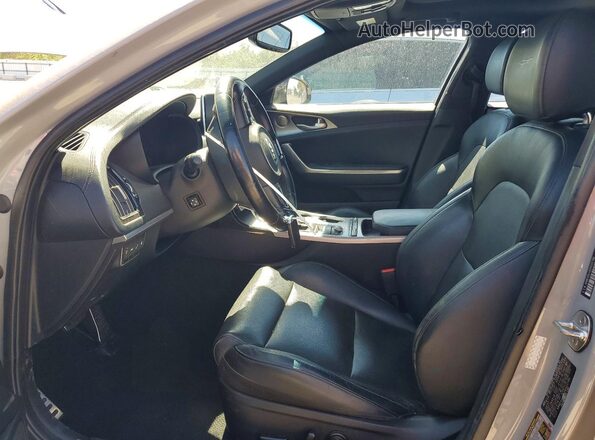 KNAE45LC6J6022786 2018 KIA STINGER Silver Front interior view