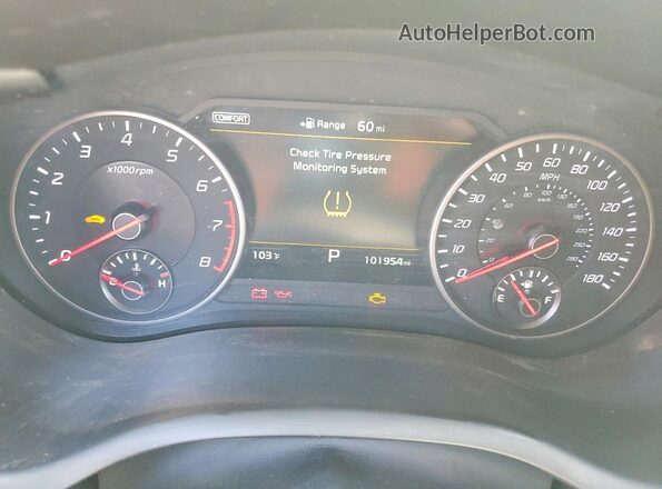 KNAE45LC6J6022786 2018 KIA STINGER Silver Instrument cluster view