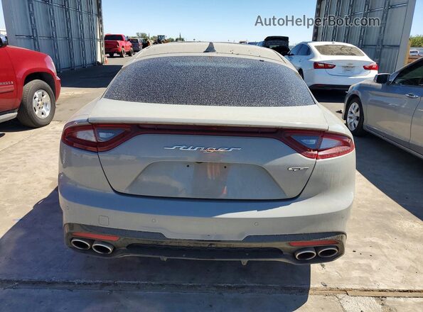KNAE45LC6J6022786 2018 KIA STINGER Silver Rear view