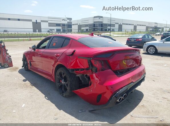 KNAE45LC6J6034176 2018 KIA STINGER Red უკანა მარცხენა