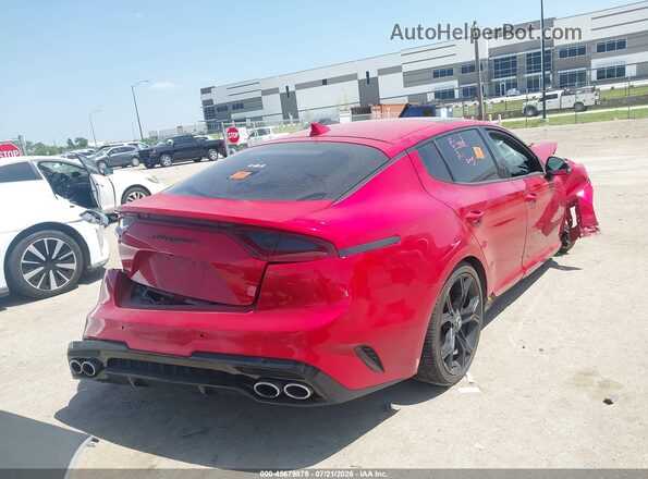 KNAE45LC6J6034176 2018 KIA STINGER Red უკანა მარჯვენა