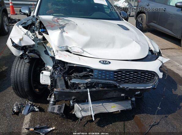 KNAE45LC6L6081436 2020 KIA STINGER White Դիմացի տեսք