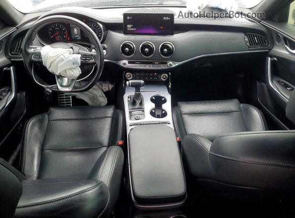 KNAE45LC6N6101624 2022 KIA STINGER White Widok deski rozdzielczej