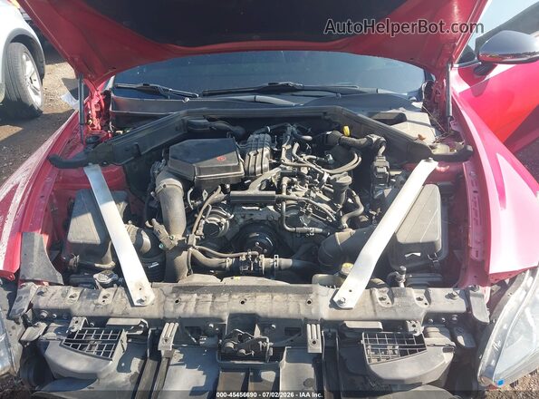 KNAE45LC7J6033358 2018 KIA STINGER Red უკანა ხედი