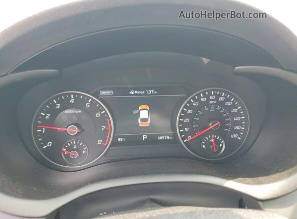 KNAE45LC7K6063946 2019 KIA STINGER Black Widok zestawu wskaźników