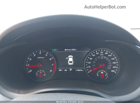KNAE45LC7K6064076 2019 KIA STINGER Red Widok tylnych siedzeń