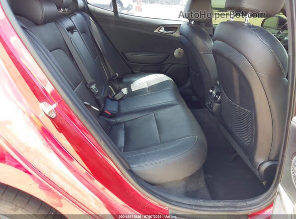 KNAE45LC7K6064076 2019 KIA STINGER Red Widok naklejki z numerem VIN