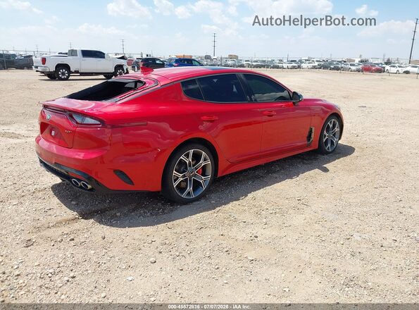 KNAE45LC7K6064076 2019 KIA STINGER Red Tył prawy
