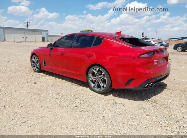 KNAE45LC7K6064076 2019 KIA STINGER Red Tył lewy