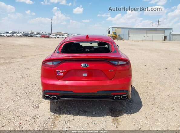 KNAE45LC7K6064076 2019 KIA STINGER Red 