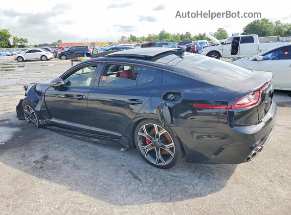 KNAE45LC9K6042578 2019 KIA STINGER Black უკანა მარცხენა