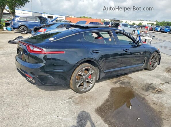 KNAE45LC9K6042578 2019 KIA STINGER Black უკანა მარჯვენა