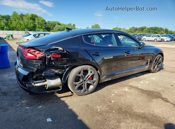 KNAE55LC0J6016804 2018 KIA STINGER Black Задня права чверть