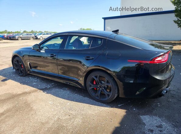 KNAE55LC0J6016804 2018 KIA STINGER Black Задня ліва чверть