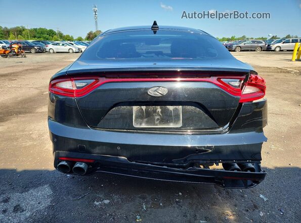 KNAE55LC0J6016804 2018 KIA STINGER Black Вид ззаду