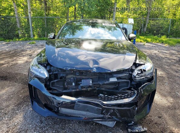 KNAE55LC0K6068399 2019 KIA STINGER Black Вид спереду