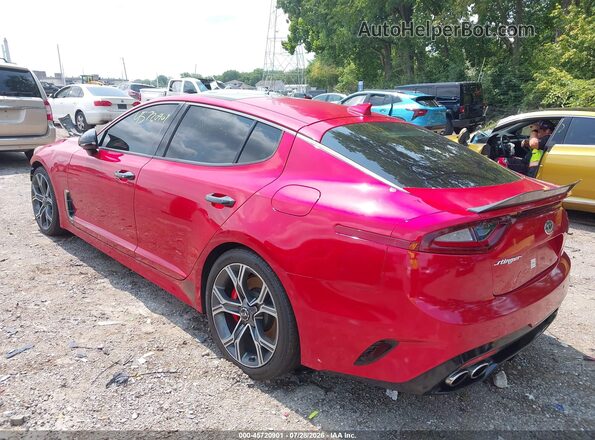 KNAE55LC2J6012270 2018 KIA STINGER Red Tył lewy
