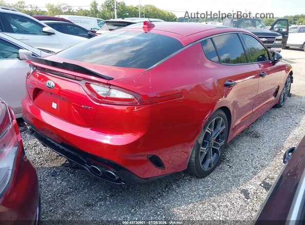 KNAE55LC2J6012270 2018 KIA STINGER Red Tył prawy