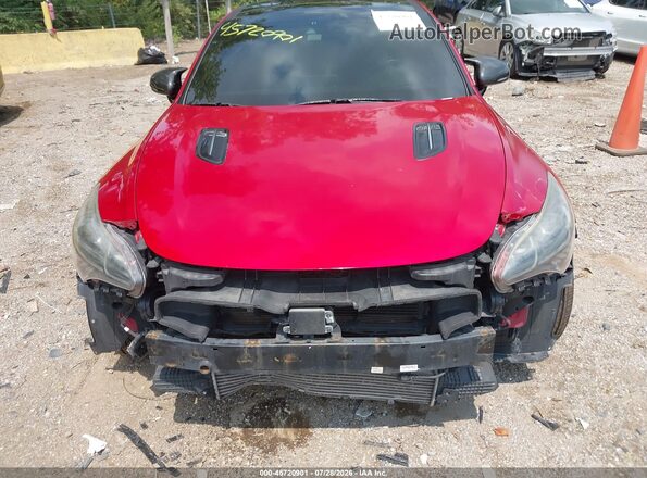 KNAE55LC2J6012270 2018 KIA STINGER Red Widok zestawu wskaźników