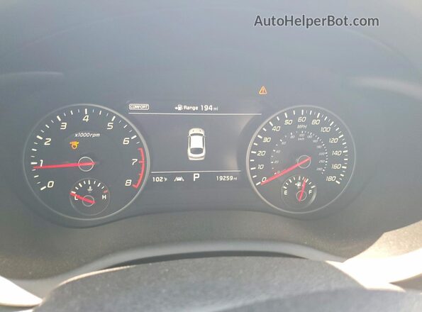 KNAE55LC2J6035113 2018 KIA STINGER White Instrument cluster view