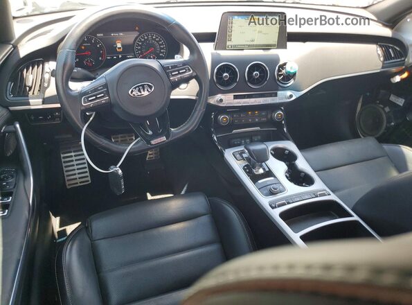 KNAE55LC2J6035113 2018 KIA STINGER White Dashboard view