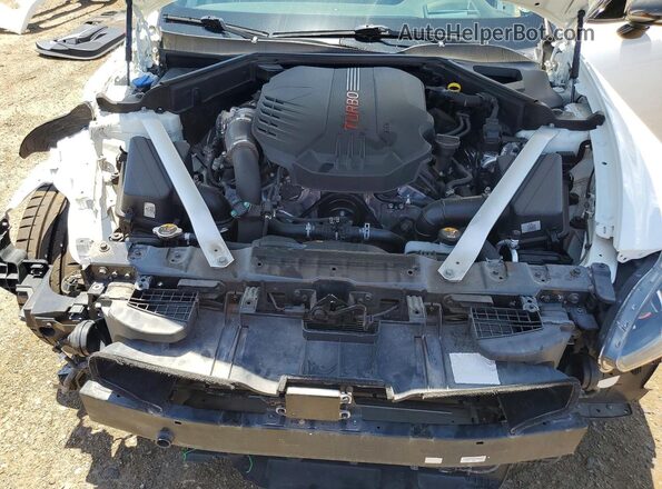 KNAE55LC2J6035113 2018 KIA STINGER White Rear interior view