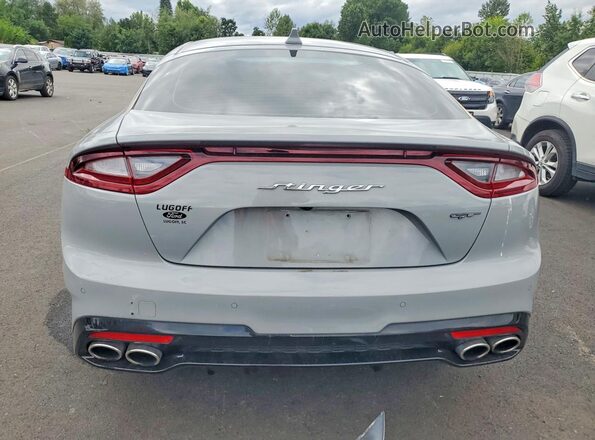KNAE55LC2L6080359 2020 KIA STINGER Silver Հետևի տեսք