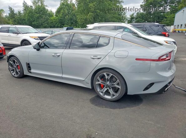 KNAE55LC2L6080359 2020 KIA STINGER Silver Հետևի ձախ