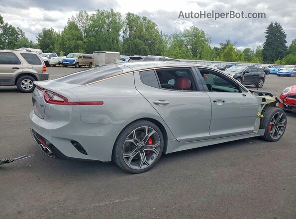 KNAE55LC2L6080359 2020 KIA STINGER Silver Հետևի աջ