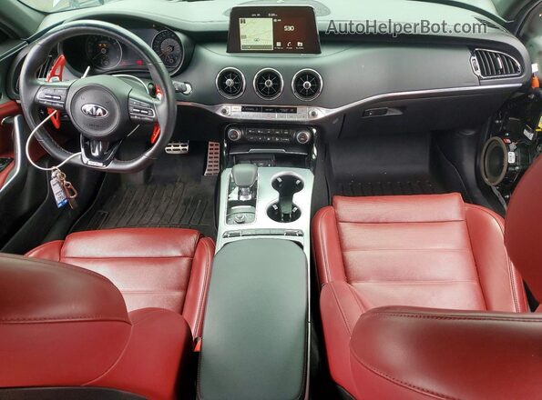 KNAE55LC2L6080359 2020 KIA STINGER Silver Առջևի վահանակի տեսք