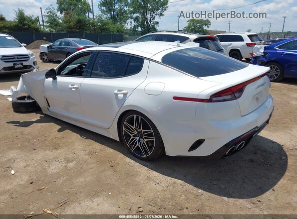 KNAE55LC2N6100242 2022 KIA STINGER White Հետևի ձախ