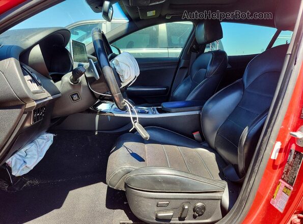 KNAE55LC3J6027618 2018 KIA STINGER Red წინა სალონის ხედი